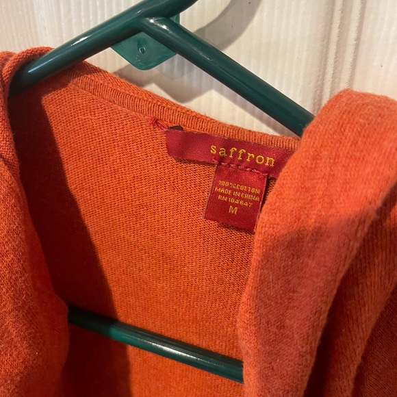 Burnt Orange Hooded Cardigan - Picture 2 of 3